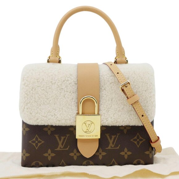Louis Vuitton  Locky BB Monogram Shearling Crossbody Bag Beige - Picture 3 of 10
